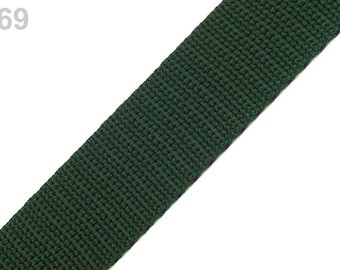 1.07EUR/m, 3m Gurtband, 30mm, dunkelgrün