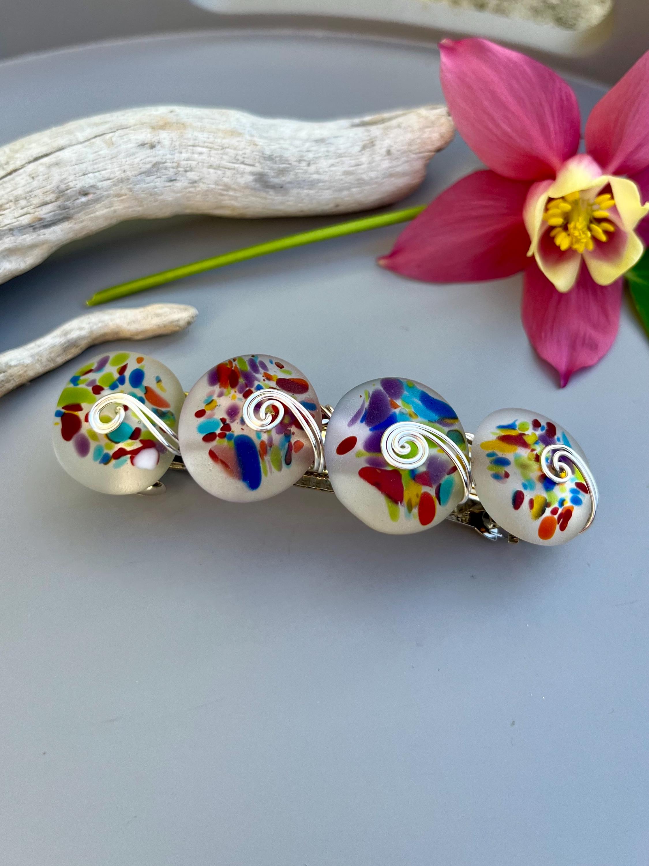 Glass Barrettes - Etsy display picture 3