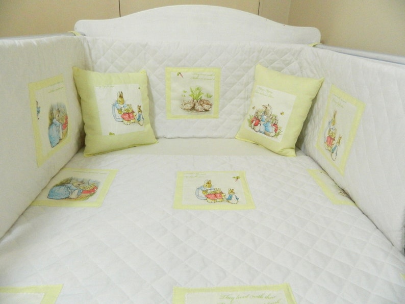 Yellow Beatrix Potter Baby Bedding Neutral Peter Rabbit Image 0