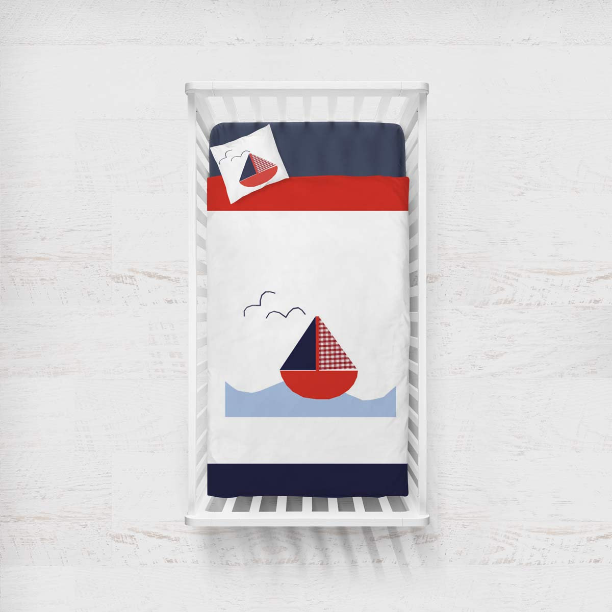 Nautical sailing boat bedding set Etsy