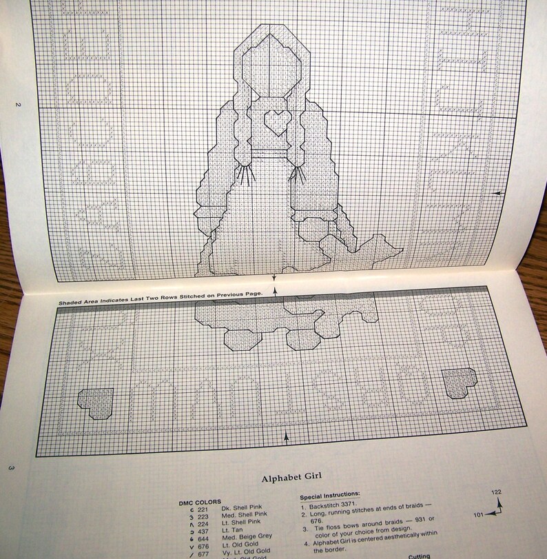 1987 Alma Lynne Designs, FOLKSY FOURSOME Cross Stitch & Sewing Pattern ...