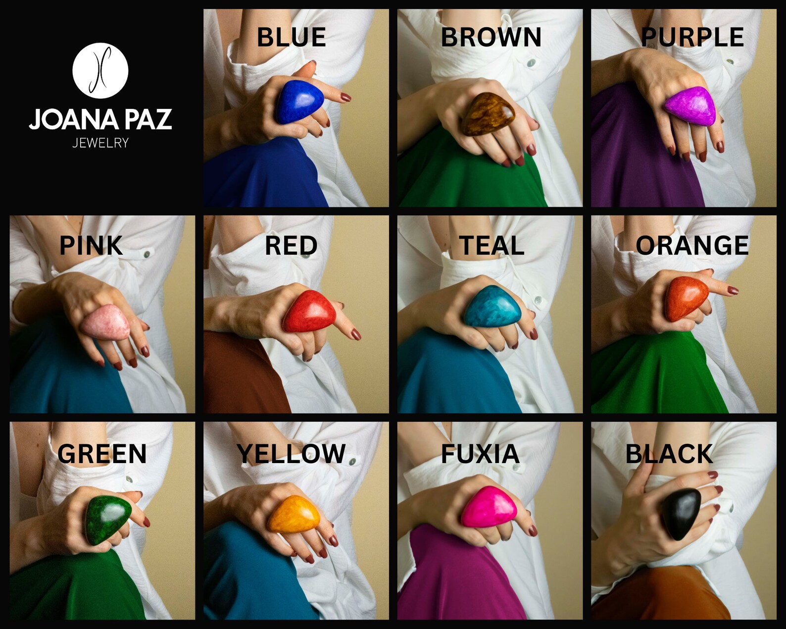 Bold Huge Statement Ring Green Big Rings for Women Oversized Etsy