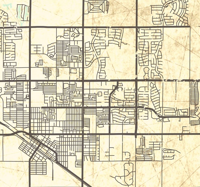 CASA GRANDE AZ Canvas Print Arizona Vintage map Casa Grande Az Etsy