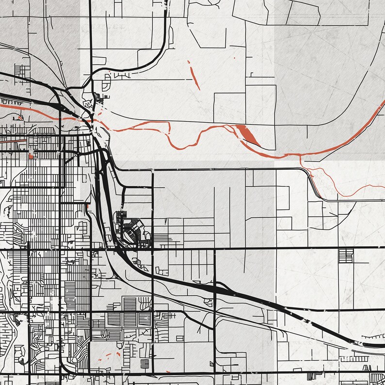 YUMA AZ Canvas Print AZ Arizona Vintage map Yuma Town City Etsy