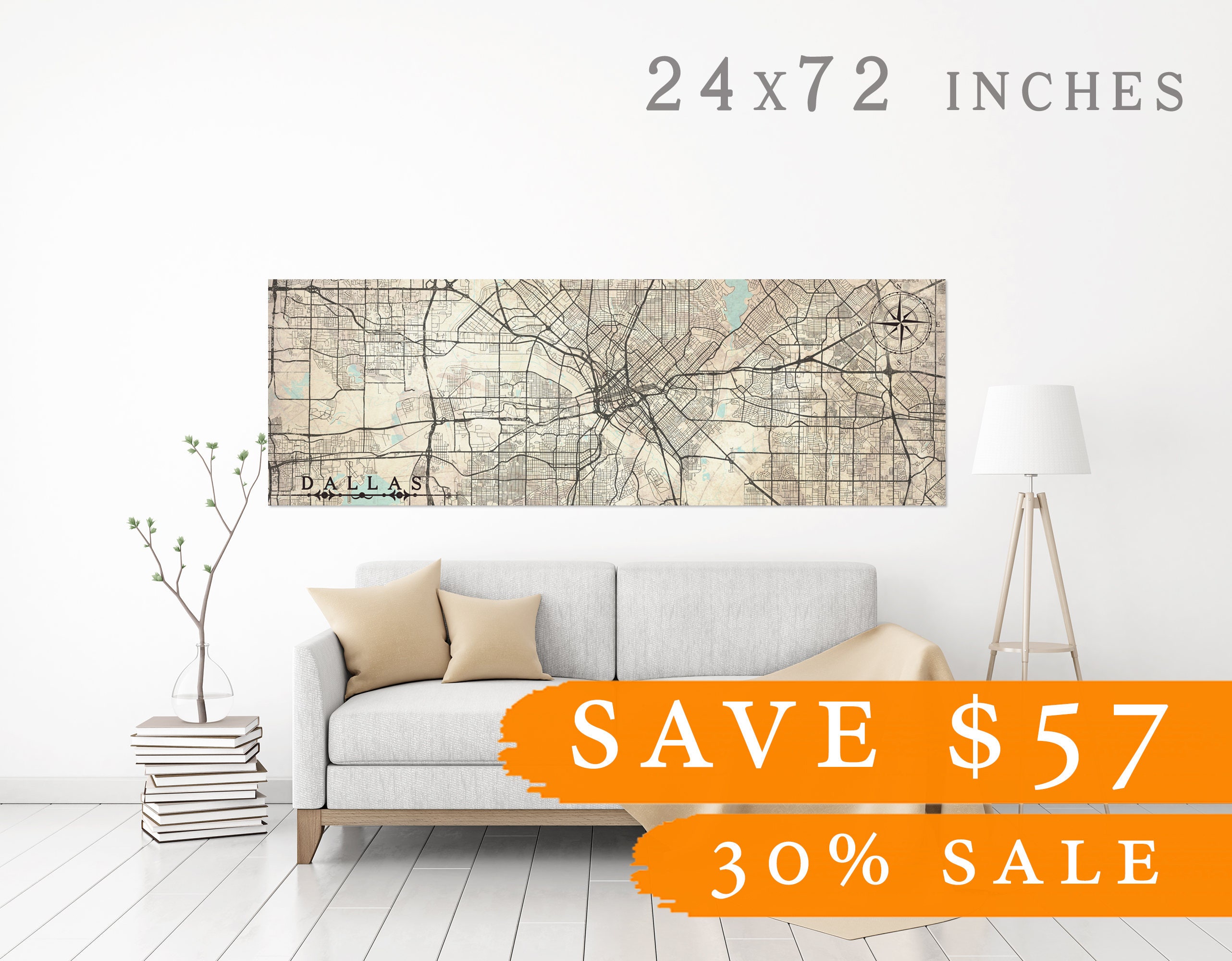 SALE 30% DALLAS TX save 57 dollars Canvas Print Texas tx Vintage map ... SALE 30% DALLAS TX save 57 dollars Canvas Print Texas tx Vintage map ...