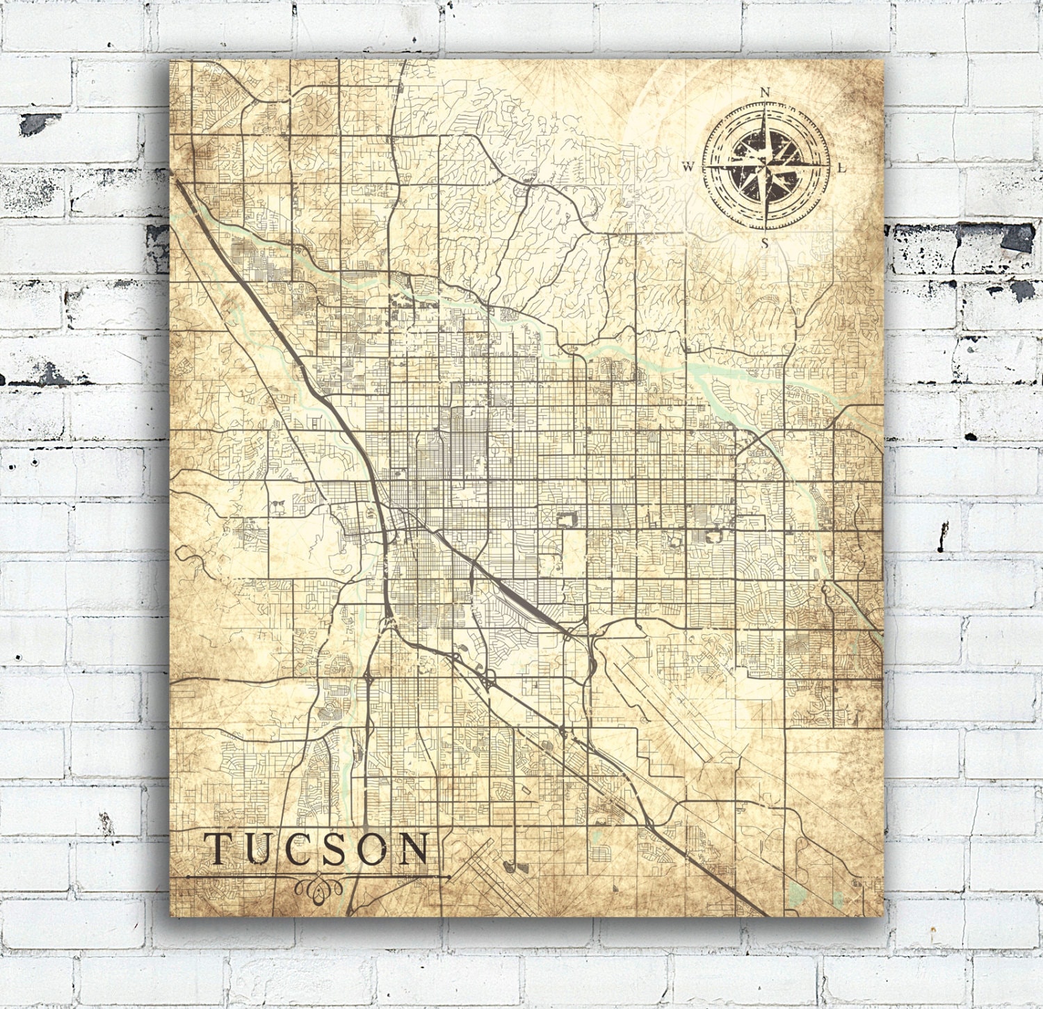 TUCSON AZ Canvas Print Az Arizona Basic map Tucson Az Metropolis photo about Printable Map of Tucson Az identified as TUCSON AZ Canvas Print Az Arizona Typical map Tucson Az Town