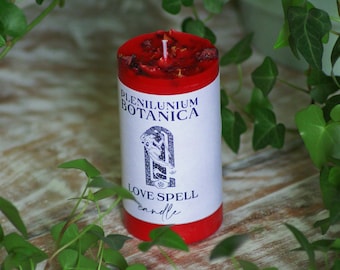 Love ritual spell candle