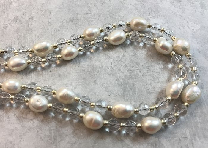 Freshwater Pearl Lanyard Beaded Lanyard White Pearl Lanyard | Etsy