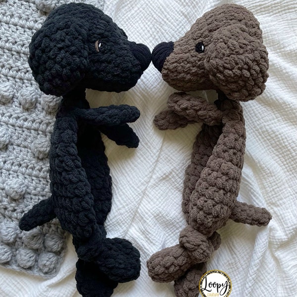 Crochet Labrador Retriever Puppy Dog Lovey: Plush Snuggler