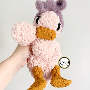 Patito de ganchillo Della - Animal de peluche - Manta de seguridad - Hecho a medida