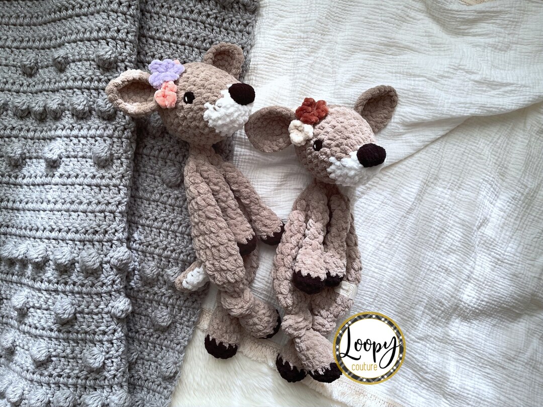 Crochet Deer Lovey Snuggler Stuffed Animal Security - Etsy