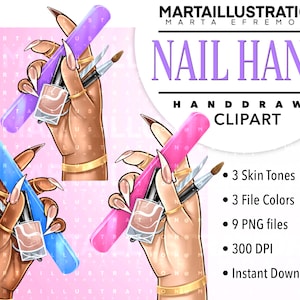 NAIL CLIPART, Nail PNG, Nail Polish ClipArt, Nail Hand ClipArt, Nail Logo, Planner Clipart, gel polish ClipArt, nail polish png