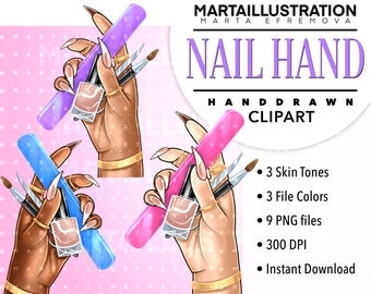 NAIL CLIPART, Nail PNG, Nail Polish ClipArt, Nail Hand ClipArt, Nail Logo, Planner Clipart, gel polish ClipArt, nail polish png
