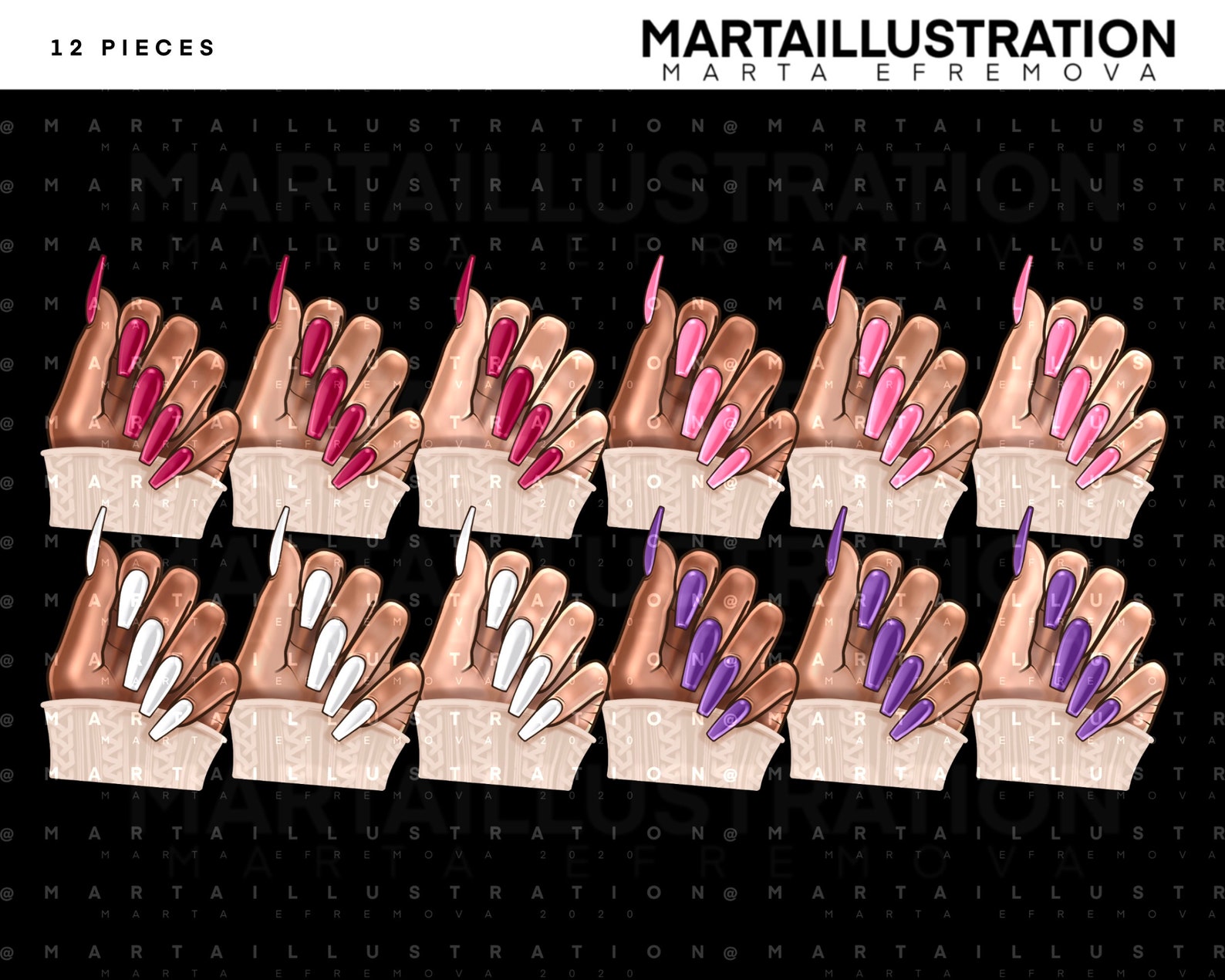 NAIL CLIPART Nail PNG Nail Polish Clipart Nail Hand - Etsy