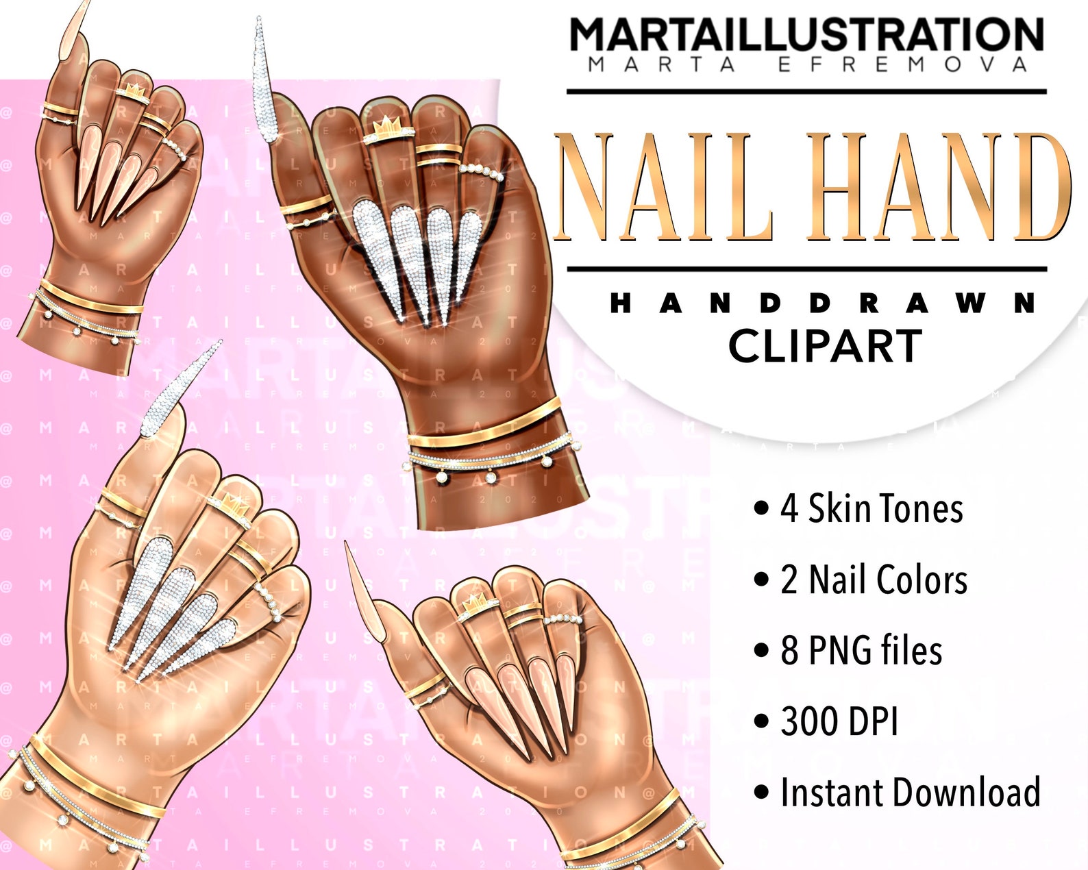 NAIL CLIPART Nail PNG Nail Polish Clipart Nail Hand - Etsy