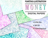 MONEY DIGITAL PAPERS, diamonds, digital paper, diy logo, diy letters, glam letters, glam alphabet, glam ClipArt, letter ClipArt