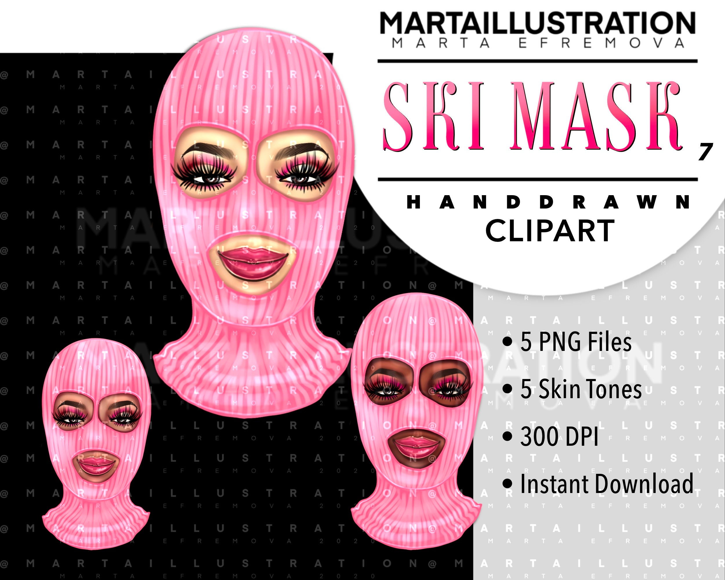 ski mask clip art