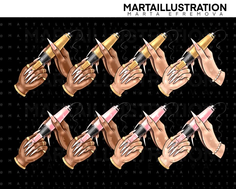 NAIL CLIPART Nail PNG Nail Polish Clipart Nail Hand - Etsy