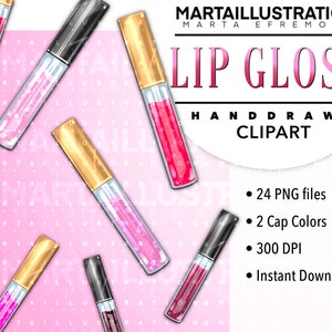 GLAM LIPGLOSS ClipArt, GLITTER lipgloss, Makeup ClipArt, Glam ClipArt, makeup Png, Salon ClipArt, Beauty  ClipArt, makeup brush logo