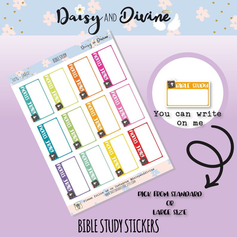 Bible Study Planner Stickers Faith Journal Stickers Bible Etsy UK