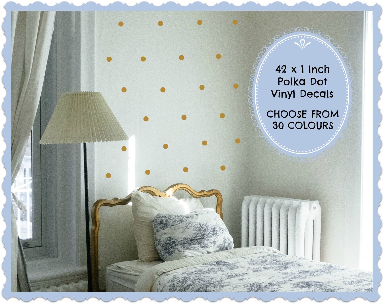 Polka Dot Vinyl Wall Decals Removable Wallpaper Vinyl Circle Etsy