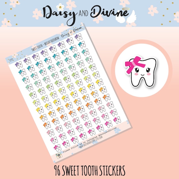 Paper or Scrapbook DENTIST APPOINTMENT Stickers perfect for your