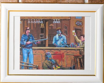 They Live / Cheers – Surreal Pop Culture Art Print (8.5x11 or 11x17)