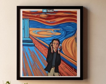 Tommy Wiseau 'The Scream' Mashup Art Print – Cult Movie Fan Gift