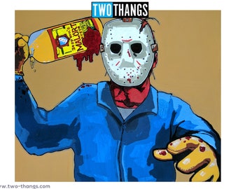 Jason Voorhees & Jeppson's Malört Mashup Art Print (11x17)