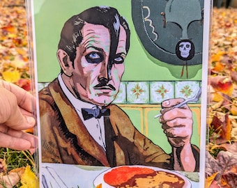 Vincent Price & The Misfits Mashup Art Print – Horror Punk Decor