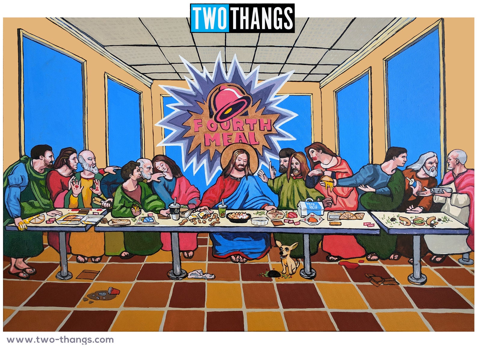 The Last Supper and Taco Bell Art Print Pop Art Home Decor - Etsy The Last Supper and Taco Bell Art Print Pop Art Home Decor - Etsy