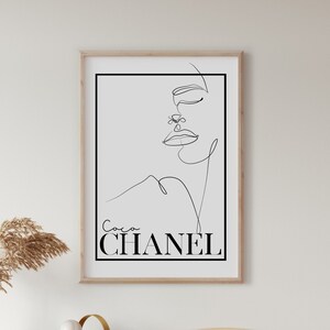 Coco Chanel Wall Art Etsy