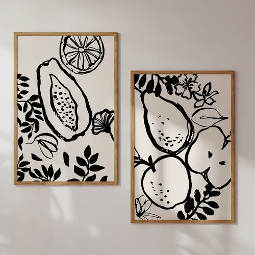 Modern Kitchen Art Print Minimalist Wall Decor Art for Etsy