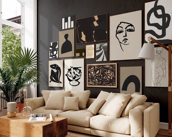 34 Stylish Black And White Gallery Wall Ideas - DigsDigs