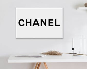 Chanel art printed Large Chanel wall art coco Chanel poster | Etsy