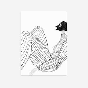 Abstract People Art, Mid Century Art, Modern Abstract Art, Abstract Wall Art, Minimalist Print, Living Room Wall Art, Wall Decor