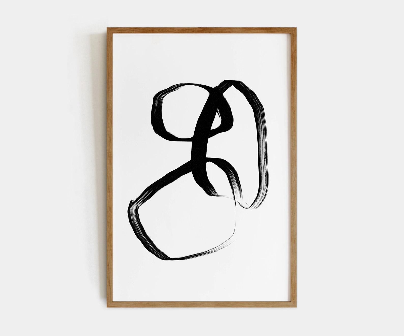 Black Abstract Art Print Black and White Abstract Art Etsy