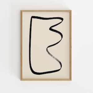 Neutral Abstract Gallery Wall Art Set, Minimalist Prints (Digital Download) image 6