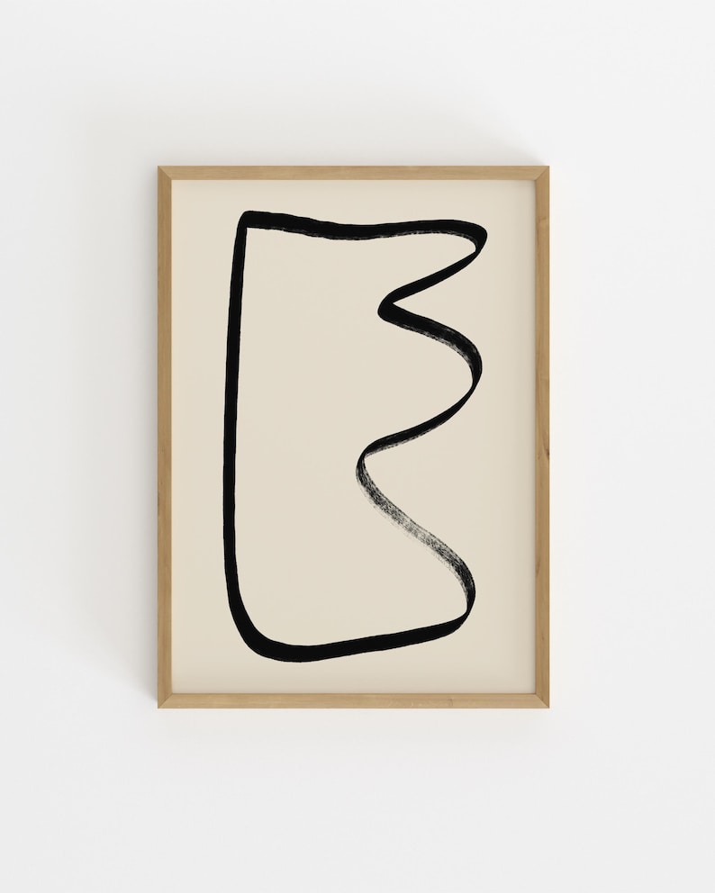 Neutral Abstract Gallery Wall Art Set, Minimalist Prints (Digital Download) image 6