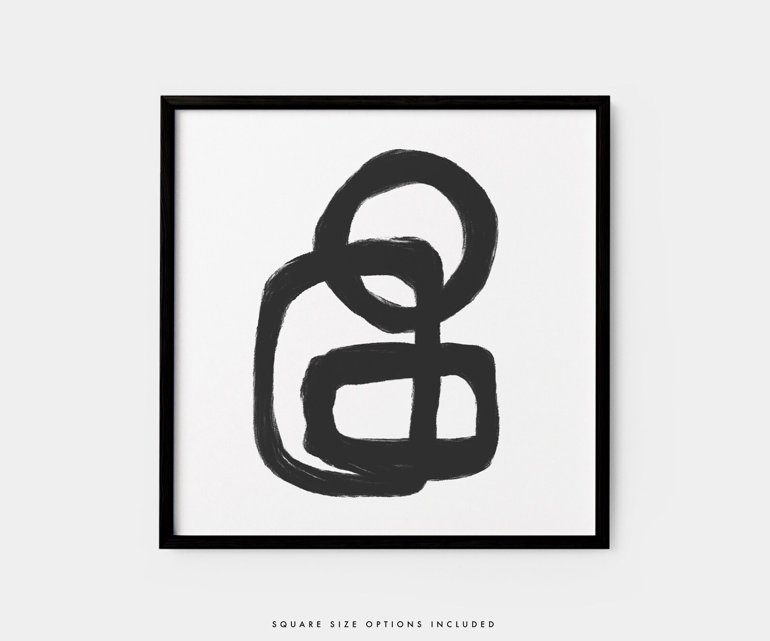 Black Abstract Art Print Black and White Abstract Art Etsy