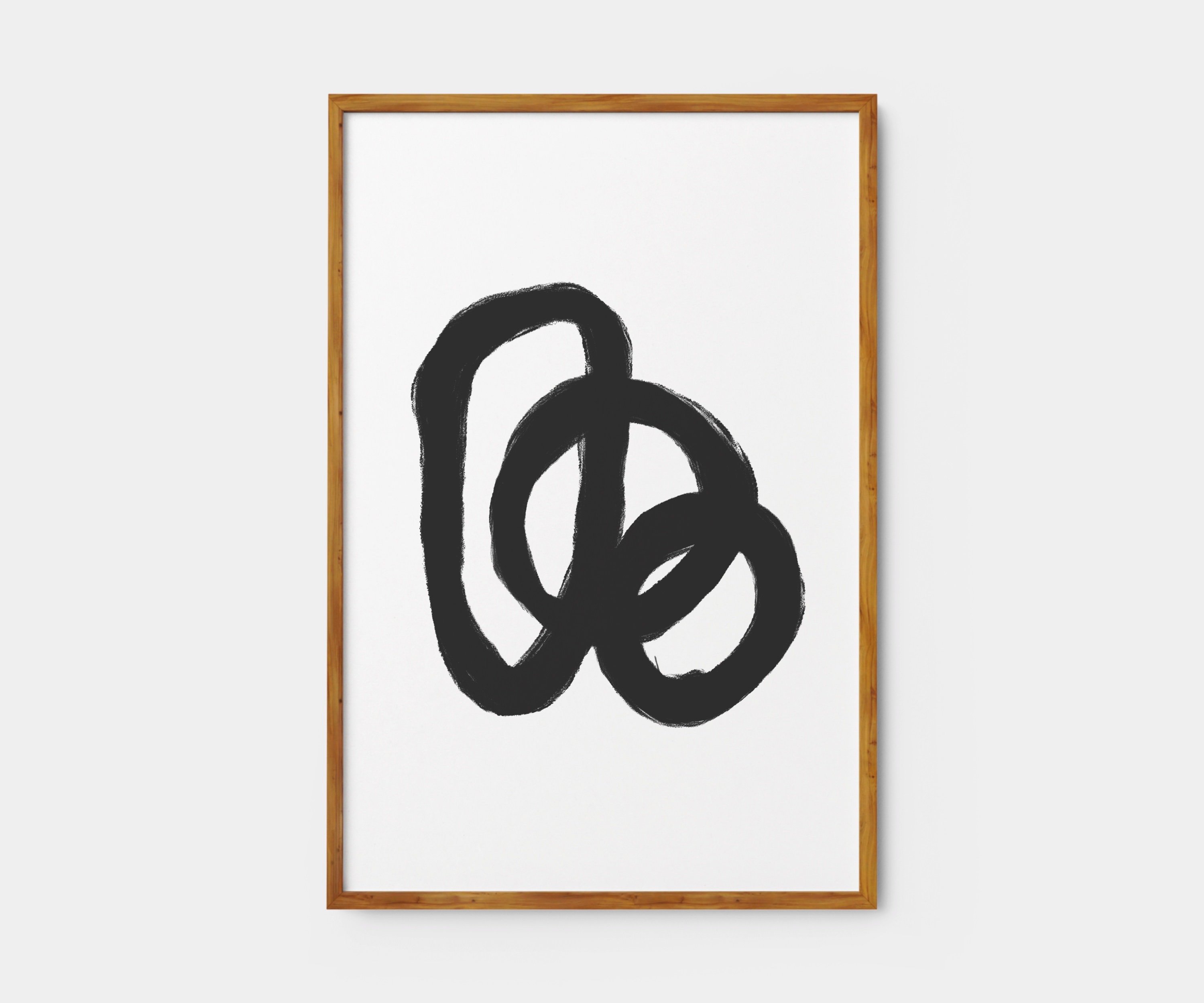 Black Abstract Art Print Black and White Abstract Art Etsy