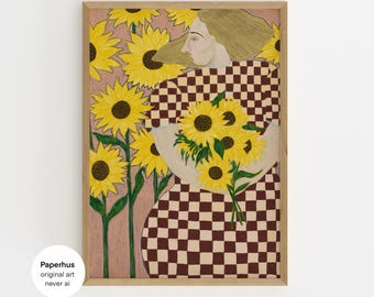 Nein Ai | Handgemachtes Poster | Dopamin Decor (Digitaler Download)