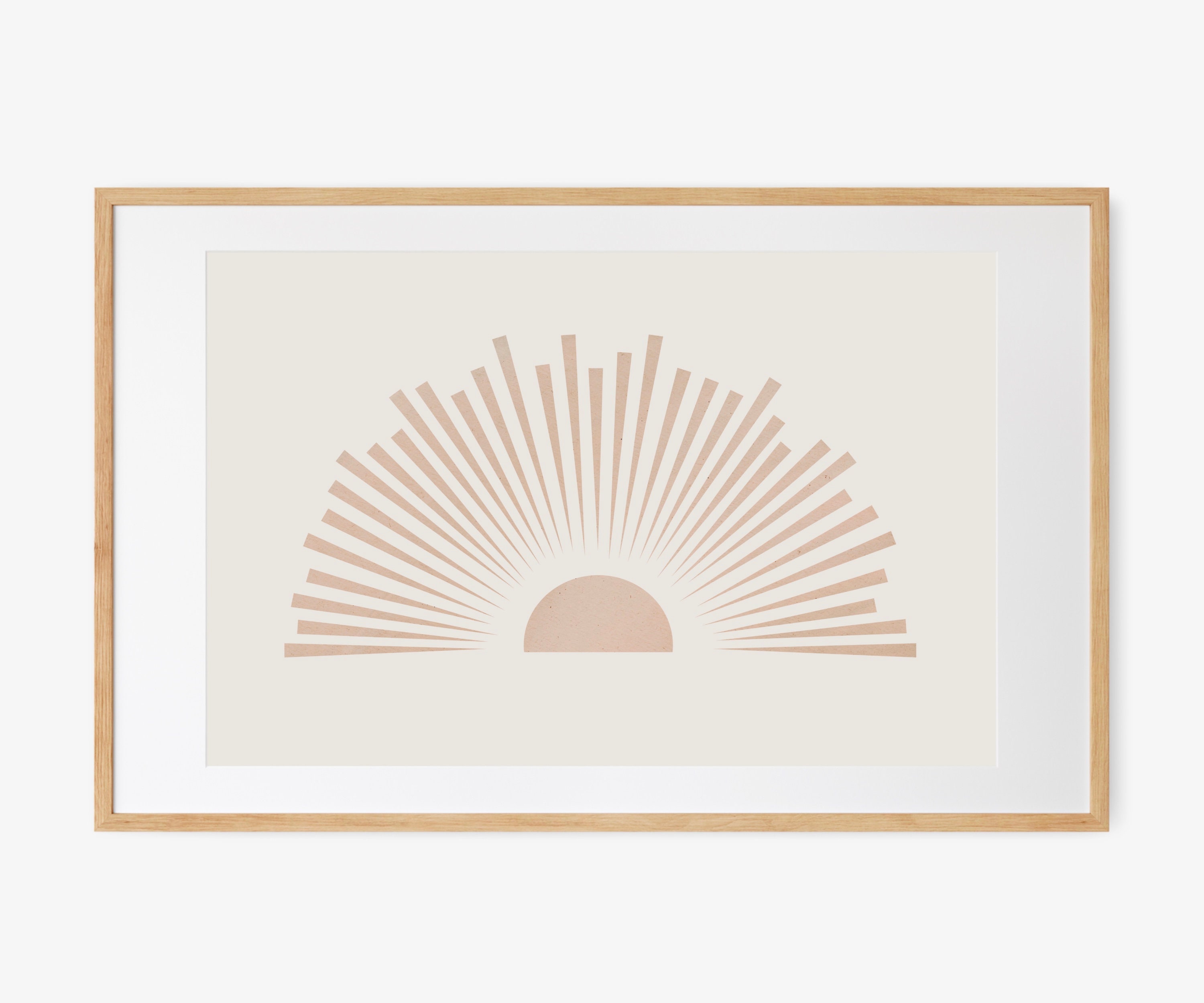 Abstract Sun Printable Minimalist Printable Wall Art Modern | Etsy