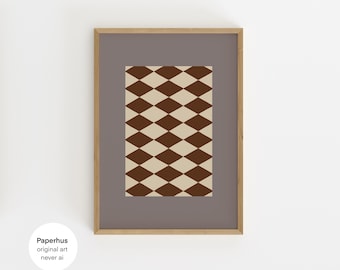 No Ai | Handmade Posters | Geometric Print (Digital Download)