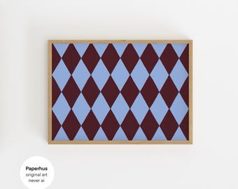 No Ai | Handmade Posters | Geometric Print (Digital Download)