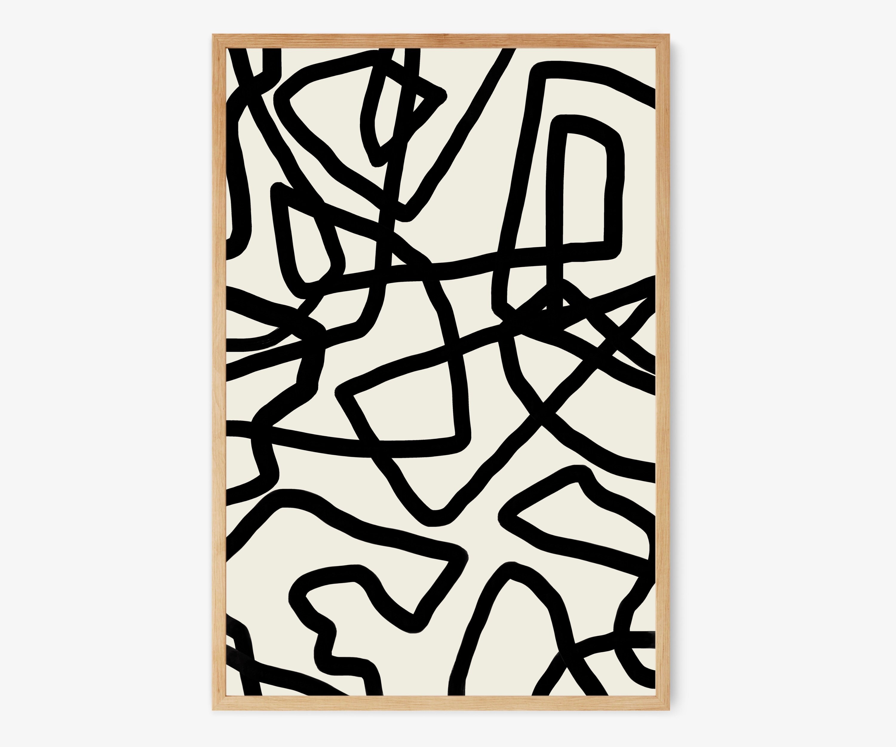 Black Abstract Art Print Black Abstract Art Printable Art Etsy