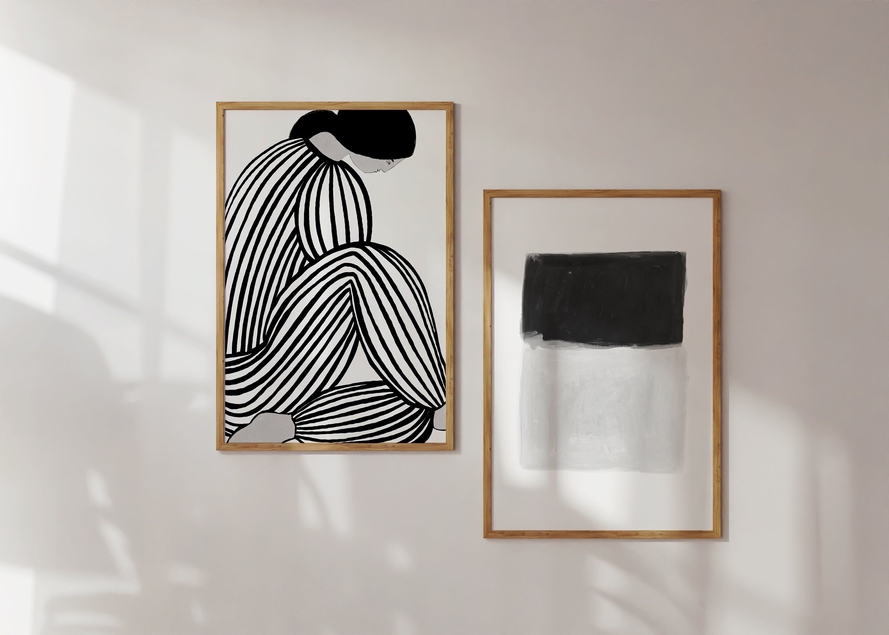 Black and White Gallery Wall Print Set of 7 PRINTABLE WALL - Etsy