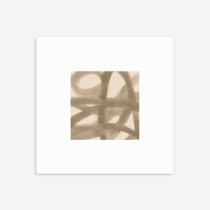 Square Printable, Neutral Toned Art, Printable Wall Art, Abstract Modern Art, Contemporary Home Decor by Prints2paper