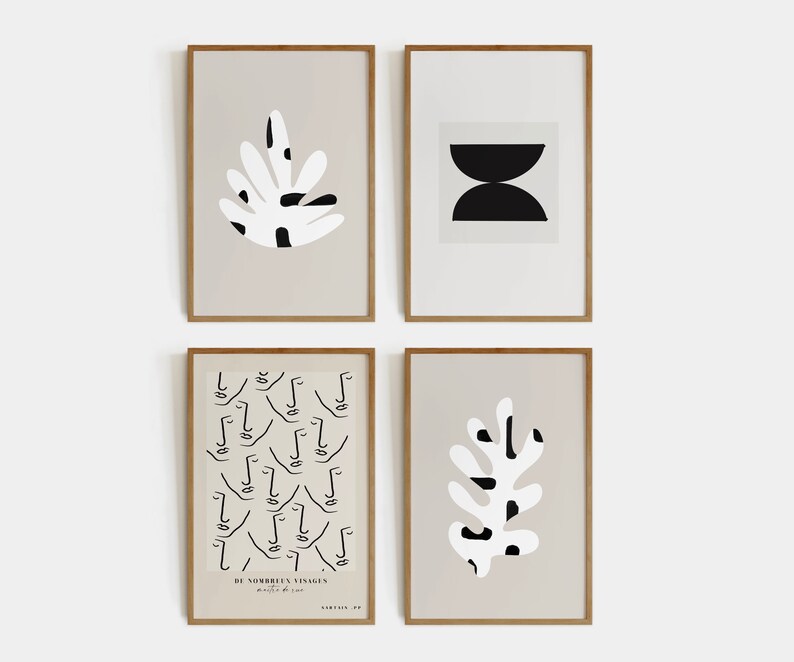 Modern Gallery Wall Set Set of 10 Prints Gallery Wall Etsy