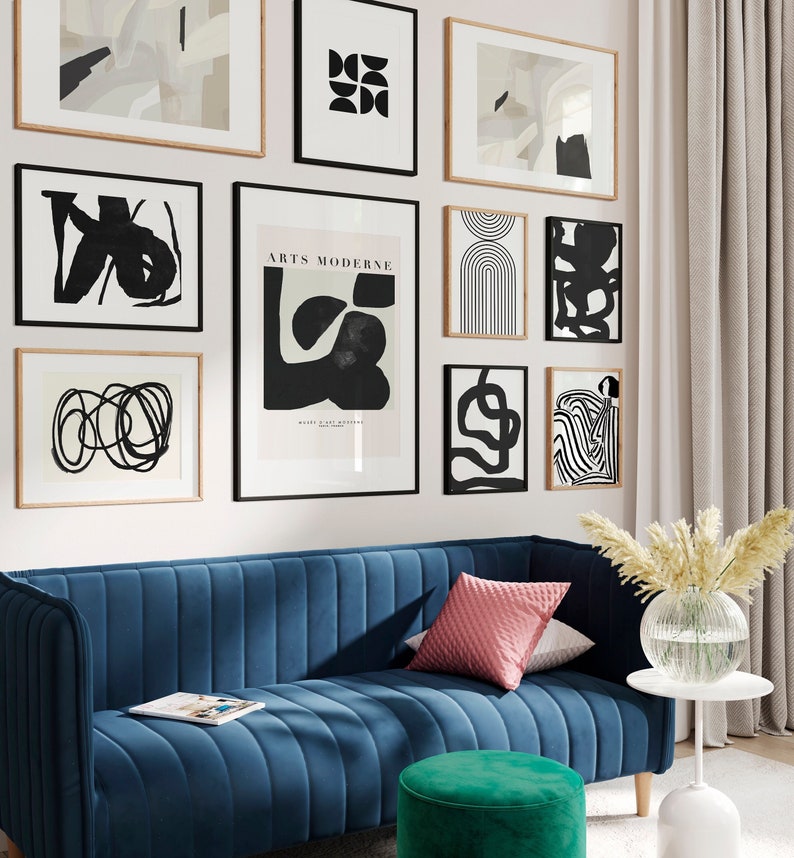 Modern Gallery Wall Set Set of 10 Prints Gallery Wall Etsy Canada